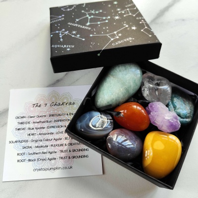 Medium Chakra Crystal Gemstone Gift Set